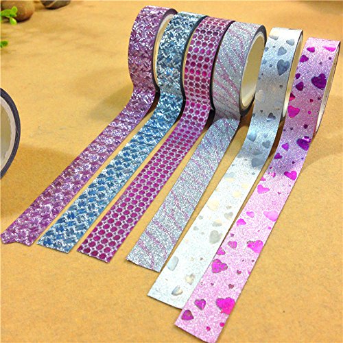 10 Piezas Papel Washi Cinta Adhesiva Pegatina Decor - 1 5cm x 3m  Colour 2 