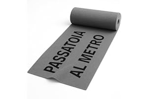 GALEONE - BIANCHERIA E TESSUTI Passatoia al Metro | Tappeto Cucina Antiscivolo - Lavabile | Tappeto Corridoio - Cucina - Ingresso | Passatoia al Metro per Eventi - Matrimonio | Galeone | 1 x 2 m | Grigio