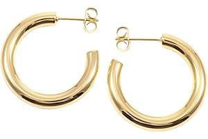 Happiness Boutique Femmes Créoles en Couleur Or | Boucles d'Oreilles Rondes en Acier Inoxydable