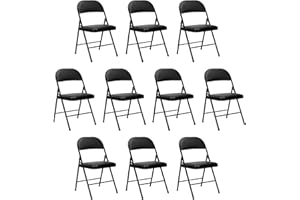 Orion91 Pack 10 Sillas Plegables Acolchadas O91