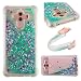 Produktbild Huawei Mate10 Pro Hülle, Huawei Mate10 Pro Handyhüle, Alfort Weich TPU Schutzhülle Fließendes Glitzern und Spiegel Hand Hülle für Huawei Mate10 Pro (6.0 Zoll) Smartphone Handytasche Case Cover (Grün)