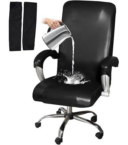 UKCOCO Armlehnenbezüge Für Büro- Und Gaming Stühle - Dehnbar & Waschbar