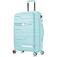 Nasher Miles Paris Hard-Sided Polypropylene Check-in Luggage 28 inch | 75cm | 8 Wheels Large Trolley Bag for Travel | Suitcase (Pastel Green)