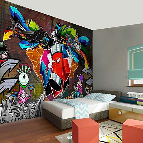 Fototapete Graffiti 308 x 220 cm – Vliestapete – Wandtapete – Vlies Phototapete – Wand – Wandbilder XXL – !!! 100% MADE IN GERMANY !!! Runa Tapete 9063010a - 5