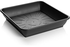 Erhard-Trading Blumentopf-Untersetzer Quattro eckig anthrazit quadratisch aus Kunststoff (Gr. 3)