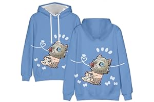 zhedu Anime Demon Slayer Kimetsu No Yaiba 3D Felpe Stampate Uomini Donne Felpa con Cappuccio Harajuku Felpe delle Ragazze dei Ragazzi Tute Vestiti