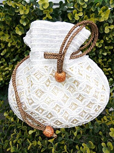 Indian Potli Bag/ coin purse/ saree batwa/ saree purse/ drawstring bag/ embroidered pouch/ jewelry pouch/ ethnic clutch bag