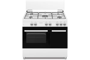 SCHAUB LORENZ Cucina Elettrica SS590EW 5 Fuochi a Gas Forno Elettrico Classe A Dimensioni 90 x 60 cm Colore Bianco