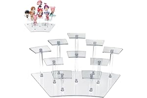 Mumisuto Akrylowy stojak na figurki Funko Pops, stojak na wyświetlacz, blat stołu, przezroczysty akrylowy organizer do paznokci, przypraw, kosmetyków, rzemiosła artystycznego, stojak na biżuterię