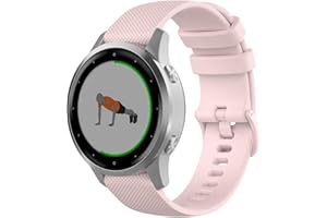 Wownadu 18mm Quick Release Cinturino Compatibile per Garmin Vivoactive 4S, Vivomove 3S, Venu 3S/2S, Forerunner 255S/265S Cinturini Ricambio Sport Bracciale per Huawei GT 4/5 41MM