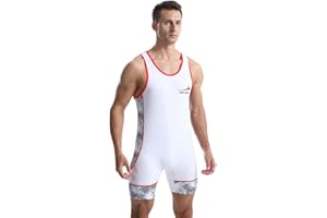 Viisendy Pro Canotte da Wrestling da Uomo Tifosi Atletici Tuta Sportiva Senza Maniche da Allenamento Body da Wrestling Tute da Sollevamento Pesi