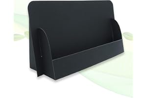 ‎THEFOLDSTANDS thefoldstands 5 faltbare FLYERSTÄNDER "Black Design" ökologische Prospektständer für DIN lang Flyer 10,5 x 21 cm horizontal, Prospekthalter aus eco - FSC- Karton, kurz-bis mittelfristigen Einsatz