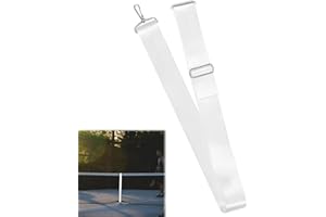 Tokaneit Tennisnetz Mittelgurt Weiß 2.2m x 5cm Tennisnetzgurt,Verstellbare Tennisnetz Mittelgurte,Höhenverstellbare Tennisnetzgurte,Strapazierfähiger Tennisnetz Mittelgurt für Sporttraining