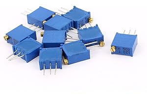 UXCELL sourcing map 10 PC potenciómetro multivuelta 3296W 50K ohm resistencia variable ajustable