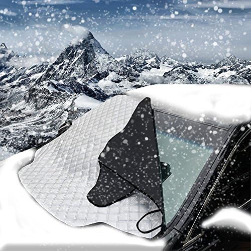 Car Windscreen Snow Cover, HHX QCXD-001S Windshield Frost Covers Anti Foil Ice Dust Sun Aluminum Shield Screen Protector in all Weather Small 183cm*116cm