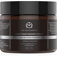 The Man Company Daily Moisturising Cream With Shea Butter & Vitamin E for Moisturizing & Hydrating | All Skin Types | 50 gm
