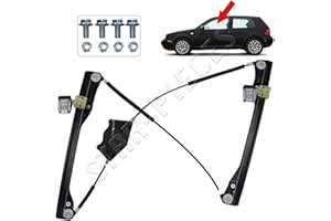 STARKIT PERFORMANCE Elevalunas Compatible para Golf 4 (1997-2006) Mecanismo elevalunas Delantero Izquierdo (Conductor) (3 Puertas) 1J3837461D, 1J3837461F, 1J3837461H, 1JM898461A