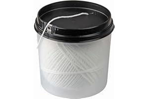 Fackelmann 12313 - Spago da cucina resistente al calore, in pratica scatola dispenser, 100 m, bianco