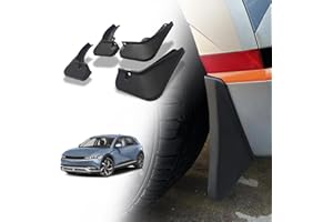 BestEvMod for Ioniq5 Mud Flaps Splash Guards (Set of 4) with Hardware Accessories Mudfalps Dirt Protection No Need to Drill Holes Compatible with 2024 2023 2022 2021 Hyundai Ioniq 5 Accessories