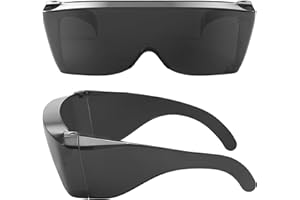 Wise Eyewear Cover-Ups Black Fit Over Sunglasses - Wrap Around Sunglasses - People Who Wear Over Glasses in the Sun