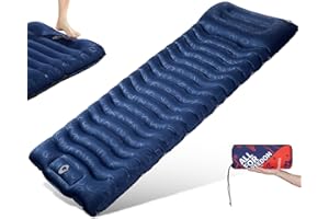 AKSOUL Matelas Gonflable Auto-Gonflant Camping : Ultraléger Extérieur 12 Cm D'Épaisseur Épaissi Grande Tente Matelas Gonflable Pliable Auto-Gonflable Tapis De Couchage Thermique pour Trekking Plage