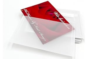 DERMEGADEAL umschlag-discount - sobres transparentes de papel de pergamino para cartas informativas, vales, invitaciones & Co - 100 sobres autoadhesivos con unas dimensiones de 162x114 mm (DIN C6)
