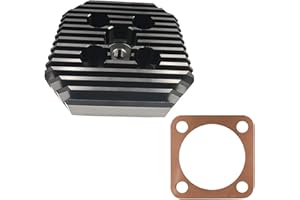 CDHPOWER Racing Head(Square Type/Black) with Copper Gasket for 2 Stroke 66cc/80cc
