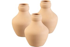 Royal Gardineer Bewässerungskugel: 3er-Set Terracotta-Bewässerungskugeln für Gartenbeete, 1 Liter (Olla Bewässerung, Terracotta Bewässerungskegel, Gewächshaus)