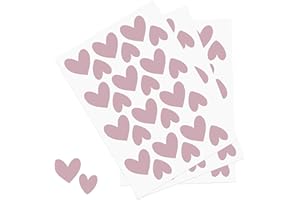 YABADUU Y014 - Adesivo da parete a forma di cuore, per cameretta dei bambini