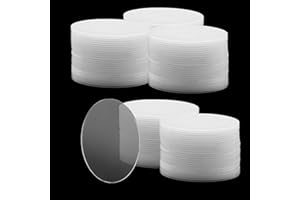 LEXININ 100 dischi rotondi in acrilico da 5 cm, fogli in acrilico trasparente da 5 cm, per progetti artigianali, fai da te, pittura