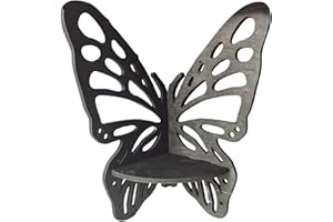 FENOHREFE Étagère d'angle robuste pour chambre à coucher, étagères flottantes en bois creux en forme de papillon, présentoir d'angle robuste, décoration de salon, cuisine, chambre à coucher