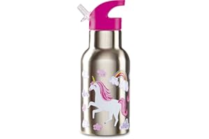 Crocodile Creek- Stainless Bottle/Unicorn Fiambreras, Multicolor (3810608)