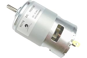CHANCS Electric DC Motor 775 DC 12V/24V D-Shaft 4500RPM 9000RPM 5mm Shaft DC Motor High Power High Torque for DIY Parts