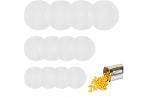 ALAHUGYEF Pack of 15 Lids for Can Lids, Cat Food, Dog Food, Plastic Can Closure, Washable Transparent Can Lid for 400 g, 800 g Cans, Lid for Cat Food, Pet Tins (75 mm, 85 mm, 100 mm)