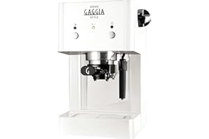 Gaggia Gran RI8423/21 - Cafetera (Independiente, Máquina espresso, 1 L, De café molido, 950 W, Blanco)