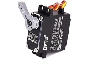 BETU 35kg Waterpoof Servo, Full Aluminum Case and Stainless Steel Gear Servo, High Torque Servo Compatible with 1/6，1/8, 1/10, 1/12 RC Car/Robot/Boat