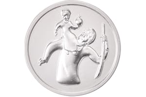 Fritz Cox Automedaille Christophorus mit poliertem Rand 3cm