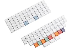 YMDK XDA DSA Blank Keycaps Colorful Fit Ortholinear Layout MX Keyboard XD75 ID75 Split 36 Corne Split 46 Planck Preonic Niu40 (XDA 96)