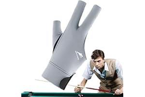 Acunny Billiard Gloves, Pool Gloves - Billiard Table Gloves, Breathable 3-Finger Pool Cue Gloves, Shooter Cue Sports Gloves for Left or Right Hand, Indoor Billiard Accessories