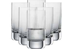 SCHOTT ZWIESEL Vaso de licor Simple (juego de 6), vaso recto para aguardiente, cristal Tritan apto para lavavajillas, fabricado en Alemania (art. nº. 123662)