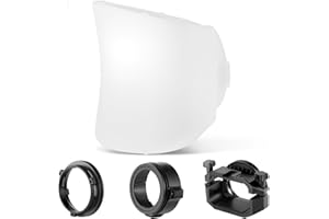 NEEWER CRS7 Softbox Diffusore a Cupola con 3 Anelli Adattatori, Compatibile con Godox V1 NEEWER Flash Rotond Z1 Z2 e Speedlite Quadrato Z760 e Altro, Attacco per Luce Video MS60B MS60C MS150B