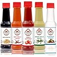 Tomezza Tomato Ketchup, Red Chilli Sauce, Green Chilli Sauce, SOYA Sauce and Synthetic Vinegar, Combo Offer Offer Pack of 5 (200g Each)