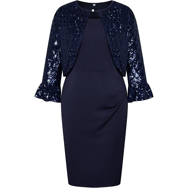Gina Bacconi Vestido De Lentejuelas Para Mujer Cóctel, Gris, 46
