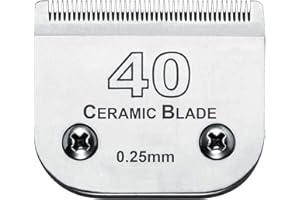 Cosyonall Lama di Ricambio Staccabile per tosatrice per Cani da Compagnia Compatibile con tosatrici Andis Oster A5, Serie Wahl KM (40# 0.25mm)