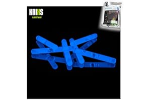 KNIXS Micro/Mini Knicklichter Bulk Pack - 50 Stück/Tüte - Blaut Leuchtend für Party/Angelsport (Bissanzeiger) / Luftballons/als Dekoration für Ketten, Ohringe oder Haarschmuck