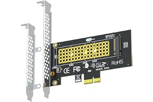 GLOTRENDS PA09-X1 M.2 NVMe till PCIe X1-adapter för 2230/2242/2260/2280 M.2 NVMe SSD, PCIe X1-installation