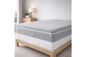 Degrees Home Teide – Funda de Colchón con Cremallera Antiacaros, Lavable y Transpirable – Protector de Colchón Suave, Hipoalergénico y Ajustable (150 cm) – 100% Poliéster, Tejido Elástico