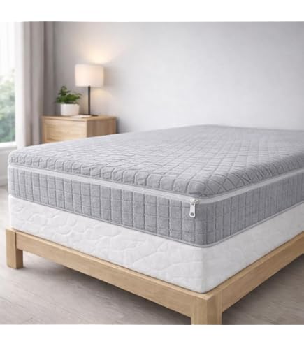 Coprimaterasso King Size Impermeabile Con Cerniera, Tasca Profonda - Foto 8