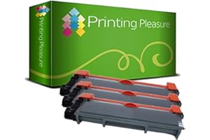 PRINTING PLEASURE 3 Toner Compatibili TN2420 [con CHIP] Cartucce Laser per Brother HL-L2310D L2350DW L2370DN L2375DW DCP-L2510D L2530DW L2550DN MFC-L2710DN L2710DW L2730DW L2750DW - Nero, Alta Resa (3.000 Pagine)