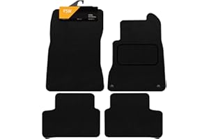 FSW - Tailored Mats - Fits MERCEDES A Class 2019 Onwards - Black Carpet - Anti Slip Mat - Non Slip Car Floor Mat, Fitted With Clips & Granulated Backing - 4 Pc Floor Mat Only